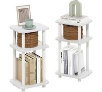 Ensemble Azomor composé de 2 tables d'appoint modernes et minimalistes aux bords arrondis