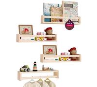 Ensemble Azomor comprenant 4 étagères flottantes pour chambre d'enfant et rangement de jouets