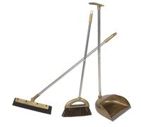Ensemble Balai de Ménage Pelle à Poussière, Long Manche | Bristles PET Denses, Prise en Main Pratique, pour Nettoyage du Sol à Maison Salle de Bain