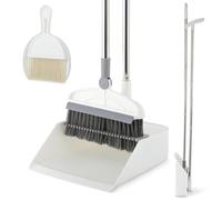 Ensemble Balai et Pelle à poussière 2 en 1 avec Long Manche, Balai Vertical Rotatif à 180° avec Brosse et pelles à poussière légères pour la Maison, la Cuisine, Le Bureau, Le Couloir, Le Nettoyage du