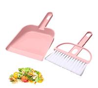 Ensemble balai et pelle à poussière | Ensemble de nettoyage de bureau balai et pelle à poussière | Brosse de nettoyage de bureau Petit balai Pelle à poussière
