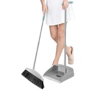 Ensemble Balai Et Pelle À Poussière - Long Manche Pelle Et Balayette | Ramasse-poussière Balayette Balai Avec Verticale Robuste | Balayette-brosse À Long Manche | Ramasse-poussière À Poussière Sur Pie