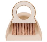 Ensemble Balai et Pelle Mini en Plastique pour Nettoyage de Bureau | Brosse Compacte, Prise Ergonomique, Nettoyage et Complet, Coloris Beige, Présent Maison