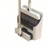 Ensemble balai-pelle à trois en un, qui intègre un balai, une pelle et une brosse cachée, rotation à 180 degrés sans angle mort pour le nettoyage, rebond automatique et balayage étanche, raclage des c