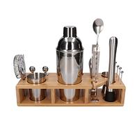 Ensemble Barman 20 el avec support Shaker Argent Cobbler
