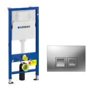 Ensemble bati-support Geberit Duofix UP100 + reservoir pour WC 112 cm + Plaque DELTA50 + Manchon de raccordement (458.103.00.1-2