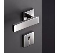 Ensemble béquille 185XAH sur rosace carrée HEWI Inox brossé Clé i - 180XAH01.5A0PZ