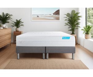 Ensemble BioCare 160 x 200 cm - 26cm - Mmoire de forme - Enveloppant - Double sommiers Gris