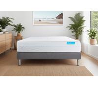 Ensemble BioCare 180 x 200 cm sommier kit gris - 26cm - Mmoire de forme - Enveloppant - Sommier kit Gris