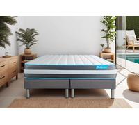 Ensemble BodyForm 160 x 200 cm - 20cm - Mmoire de forme - Equilibr - Double sommiers Gris