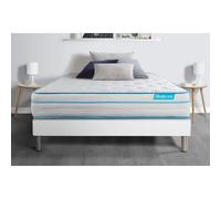 Ensemble BODYZONE+ 140x200 Ressorts ensaches, visco 5 zones Ultra epaisseur