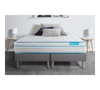 Ensemble BODYZONE+ 160x200 Ressorts ensaches, visco 5 zones Ultra epaisseur