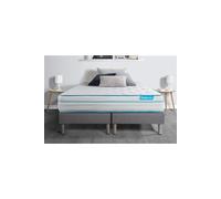 Ensemble BODYZONE+ 160x200 Ressorts ensaches, visco 5 zones Ultra epaisseur