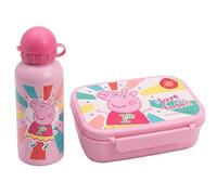 Ensemble boîte à déjeuner pour enfants - Boîte à sandwich et bouteille d'eau en aluminium de 500 ml - Ensemble repas de voyage scolaire, coffret cadeau, sans BPA