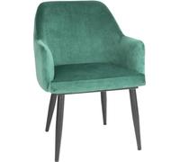 Ensemble Bolero Lia en velours avec 2 chaises - Vert foncé (2 pièces)
