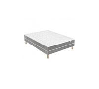 Ensemble botaniste 100% latex + sommier base ferme 180x200 avec 2 sommiers