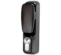 Ensemble bouton tirage fixe cylindre grand modèle ISEO Noir - 94013005