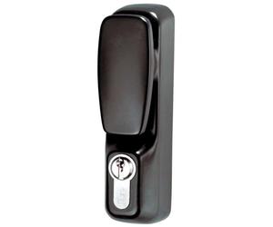 Ensemble bouton tirage fixe cylindre grand modèle ISEO Noir - 94013005