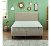 Ensemble boxspring 3 en 1 sommier + tête de lit + pieds Epeda ENCHANTEUR Chenille lin 2x80x200 G