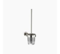 Dornbracht Ensemble brosse de toilette TARA Modèle mural Verre cristal Platine mat 83900892-06