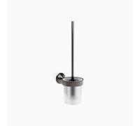 Ensemble brosse de toilette VAIA Dornbracht, modèle mural, 83900809-99, Couleur: foncé Platine mat