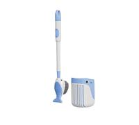 Ensemble brosse WC et support pour toilettes avec fonction d'ajout de liquide, design avec ventouses à fixer au support mural, kit de nettoyage hygiénique pour cuvette de toilette VGy756 (D, taille