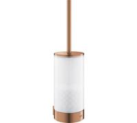 Ensemble brosse WC Selection 41076 verre/chaleur sunset brossé