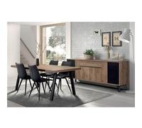 Ensemble Buffet + Table 170cm Piètement Métal A - CARSON -