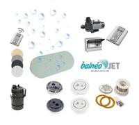 Ensemble BULLEO DUO effervescence + Massage 8 jets BLANC