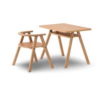 Ensemble bureau enfant avec 1 chaise Growing Green Natural