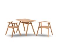 Ensemble bureau enfant avec 2 chaises Growing Green Natural