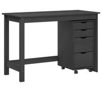 Ensemble bureau et cabinet roulant MOSS 2 pcs Gris