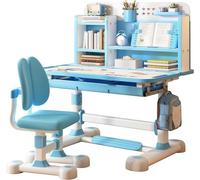 Ensemble bureau et chaise pour enfants, réglable en hauteur. Ensemble de bureau et chaise pour enfants, comprenant un bureau et une chaise, idéal pour les enfants. Chaise de bureau ergonomique pour en