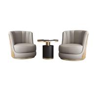 Ensemble chaise d'appoint et table d'appoint moderne avec base pour salon, maison, bureau, bar