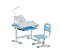 VEVOR Chaise de bureau pour enfant Réglable 53-71 cm Capacité 100 kg Inclinaison 0-40° Bleu
