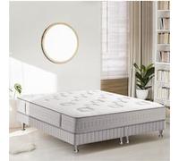 Ensemble simmons sw2 ressorts ensachés 160/2x80x200 Blanc