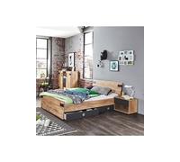 Ensemble chambre adulte Imitation chene poutre - 140 x 200 cm --
