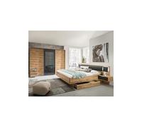 Ensemble chambre adulte Imitation chene poutre - 180 x 200 cm --