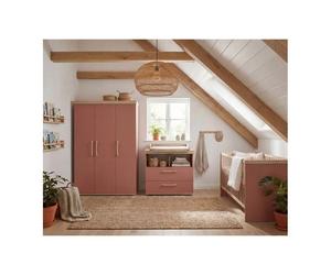 Ensemble Chambre Bébé 'Jimmy' - ROBA - Chambre Complète Trio - Mauve / Chêne