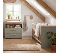 Ensemble Chambre Bébé 'jimmy' ? Set Duo ? Chambre Évolutive Au Design Scandinave Sauge TU