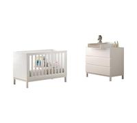 VIPACK - Ensemble de 3 articles en EVA : commode avec table à langer, lit bébé 60 x 120 cm