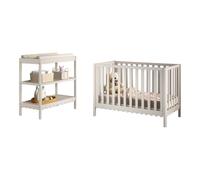 Ensemble chambre swingo lit bébé 60x120 + table à langer clay