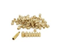 Ensemble chauffant d'écrou d'insertion en laiton, cuivre moleté intégré | Pointe de fer à souder, écrous thermofusibles for moulage électrique(100pcs M4 Nut)