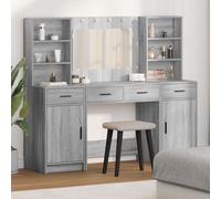 Ensemble coiffeuse 3 pièces vidaXL - Bois d'ingénierie gris sonoma