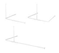 Ensemble combiné Sealskin Easy Roll, tout-en-un pour suspendre un rideau de douche et un rideau Madeira 180 x 200 cm, Blanc