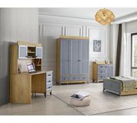 Ensemble commode armoire bureau design moderne chambre d'enfant 3 pièces
