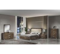 Ensemble Commode Miroir Commodes Garniture Groupe Bois Chambre Design Armoire