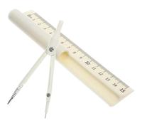Ensemble Compas, Stylo et Règle Multifonction Compact, Précis, Portable | Plastique et Métal, Style Moderne Jaune, pour Étudiants et Professionnels, Fournitures Scolaires du Secondaire