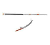 Ensemble compatible avec Bahco perche télescopique 5 mètres et scie arboricole 386-6T