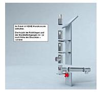 Ensemble complet Bertrams Polyline LAS pour installation murale extérieure 42KPAW110-7M DN 110/160, hauteur 7 m, acier inoxydable